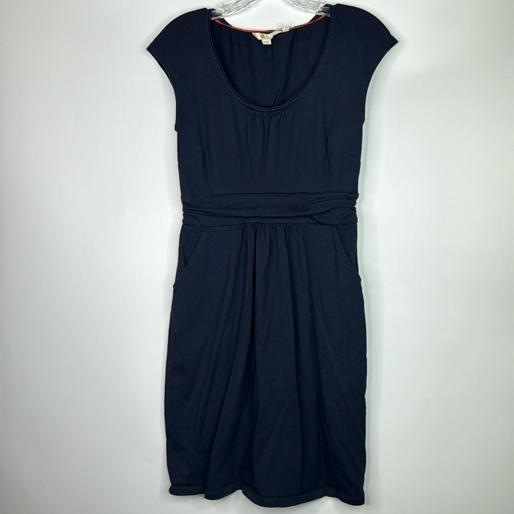 Boden Navy Blue Margot Pocket Midi Dress Size 6